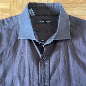Ralph Lauren Black Label Chocolate Brown Dress Shirt